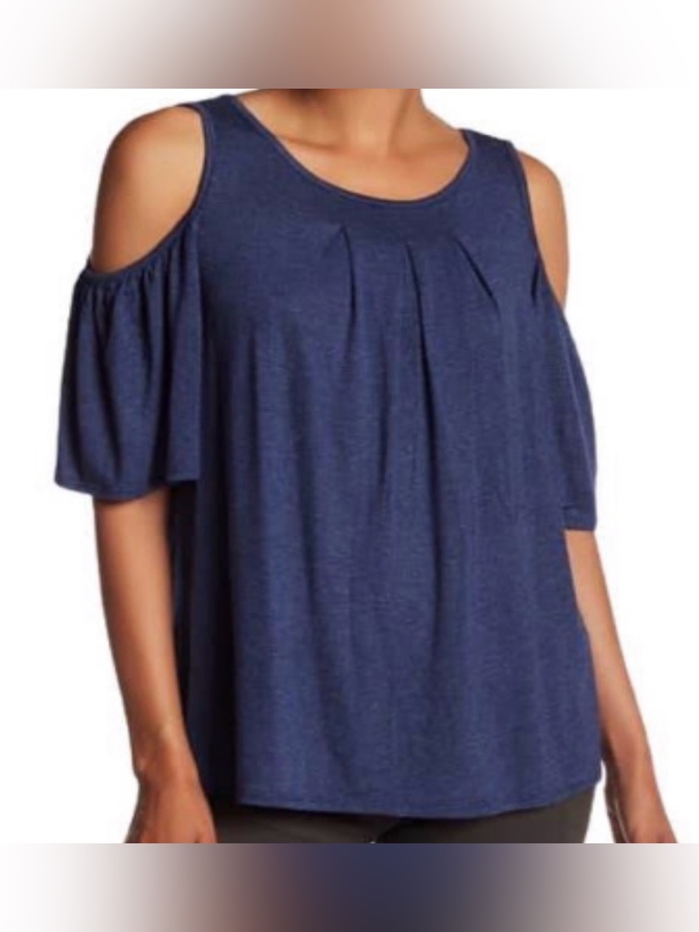Max Studio cold shoulder top